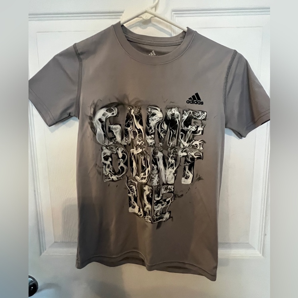 Adidas Gray Short Sleeve Graphic Tee